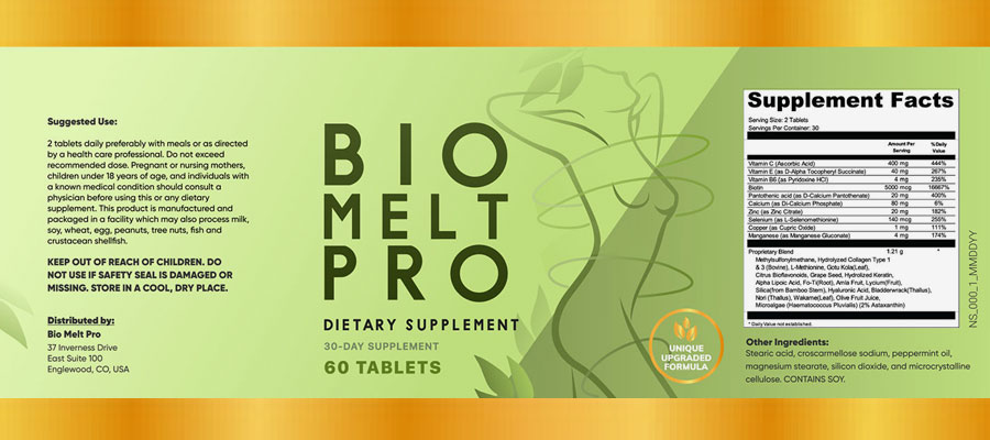 Bio Melt Pro Supplement Facts